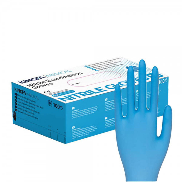 100 Nitril-Handschuh Blau Gr. XS