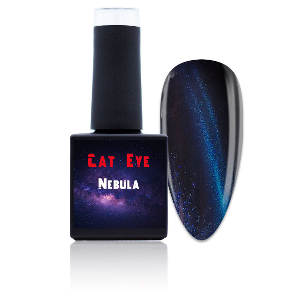 Cat Eye Gel Nebula Nailart