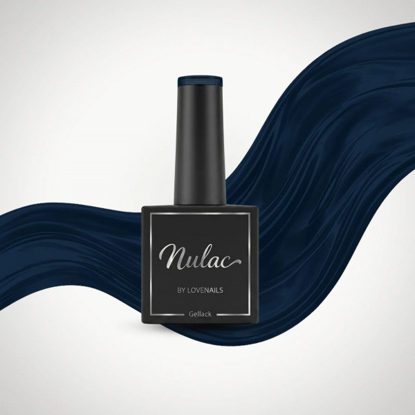 Lovenails Nulac UV Gellack Denim 10ml – Edle Flasche mit echtem Farbkopf