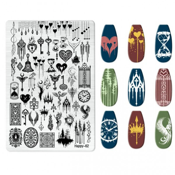 XXL Stamping Schablone Dark Elegance