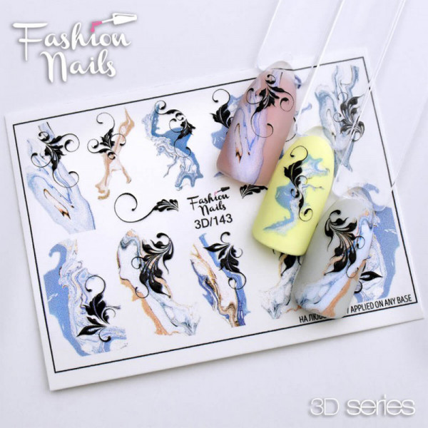3D Nail Slider 143 Schnörkel