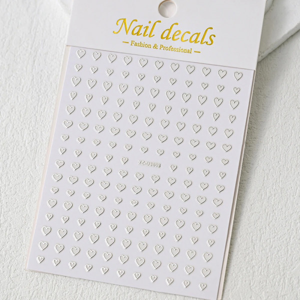 Nail Sticker Herzen Gold
