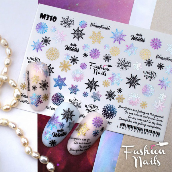 Winter Metallic Slider von FashionNails