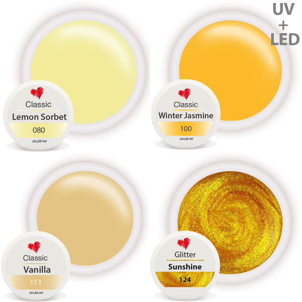 Farbgel Set Gelb Winter Sun nagelstudio