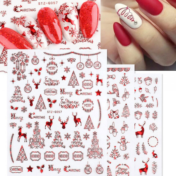 xmas Nail Sticker für Nageldesign