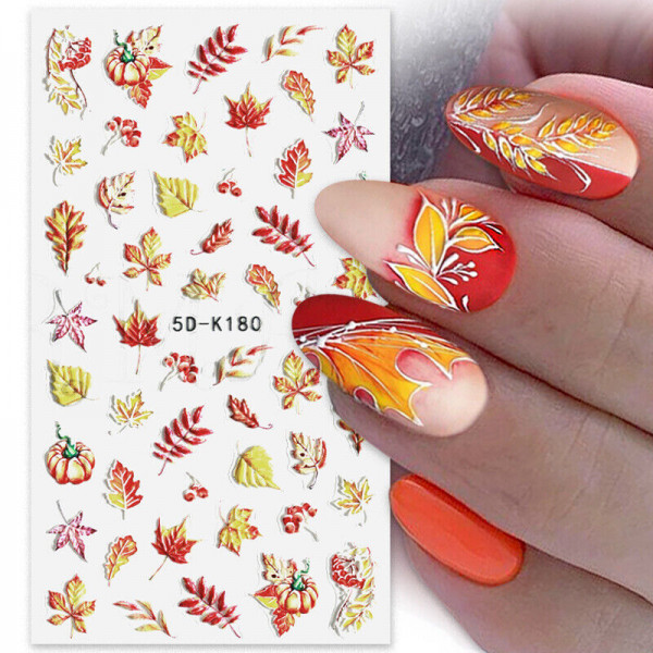 3D Nail Sticker Herbst 3