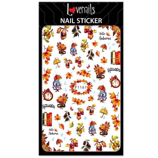 Nail Sticker Herbst für Nageldesign mit Blättern