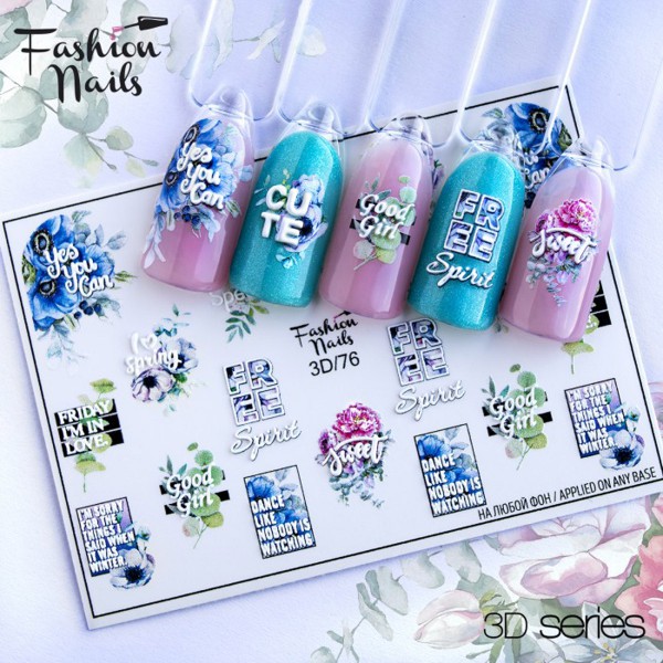Fashion Nails 3D Slider mit Schrift