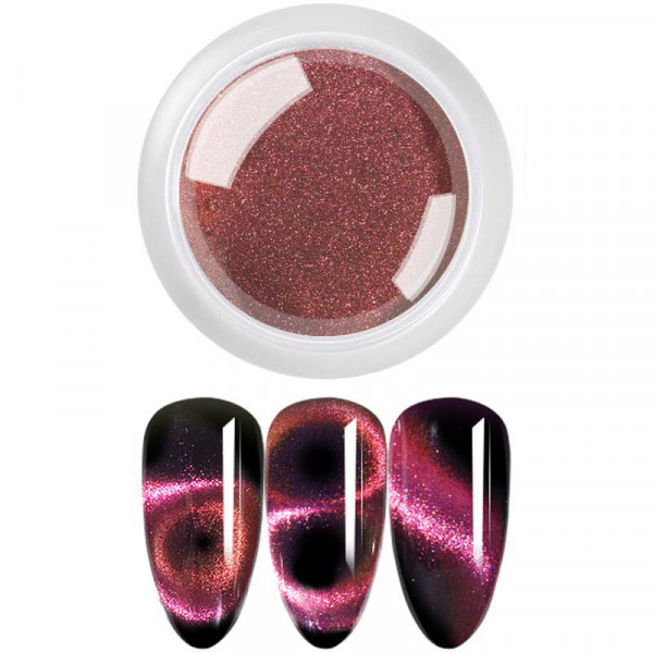 9D Cat Eye Pigment Effekt nails