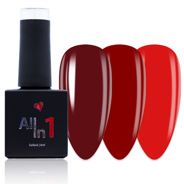 All in 1 Gellack Set - Red Passion