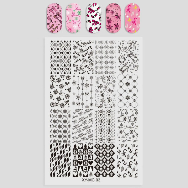 XXL Stamping Schablone Xmas 3