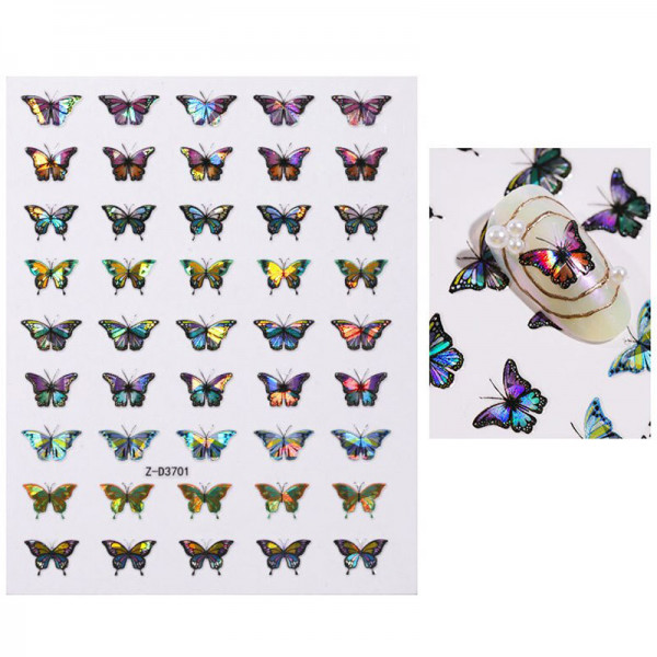 Nail Sticker Holo Schmetterling Nails