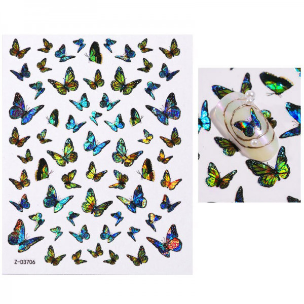 Nail Sticker Holo Schmetterling Nails