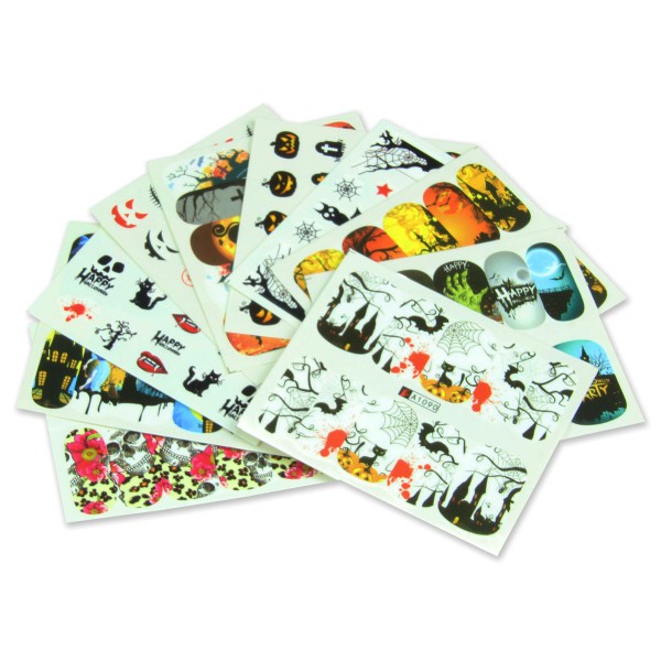 Nailart Tattoo Halloween 10er Set