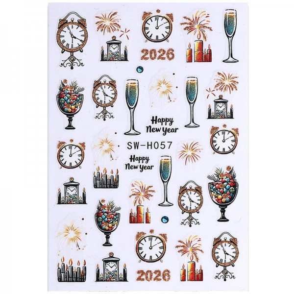 Nail Sticker Happy New Year