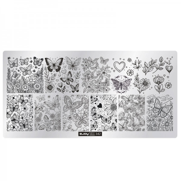 Stamping Schablone SPV-342 Frühling
