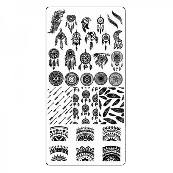 Stamping Schablone Traumfänger 2