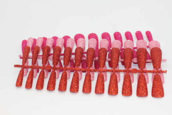 Glitter Tips Pink