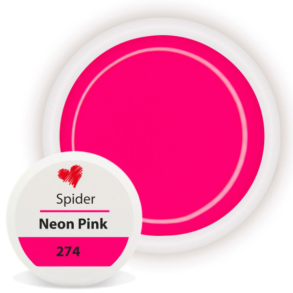 Spider Gel Neon Pink für Sommer Nägel