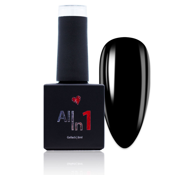 Gellack black schwarz nailart shellac