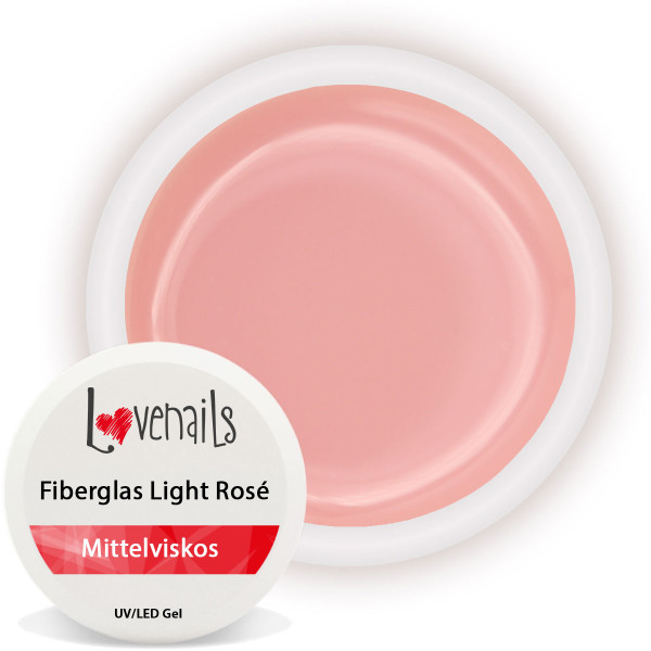 Fiberglas Gel light rose mittelviskos 15ml