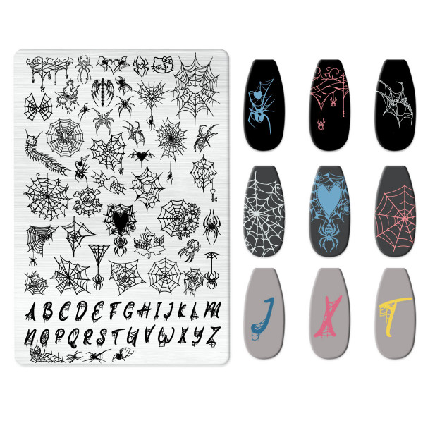 XXL Stamping Schablone Halloween