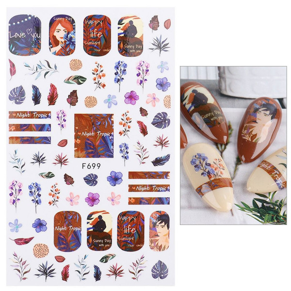 Frühling Nail Sticker für Nageldesign