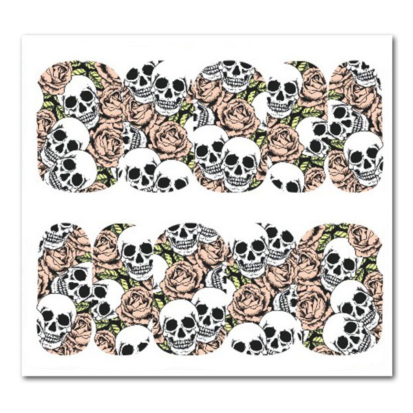 Nailart Tattoo Totenkopf 17