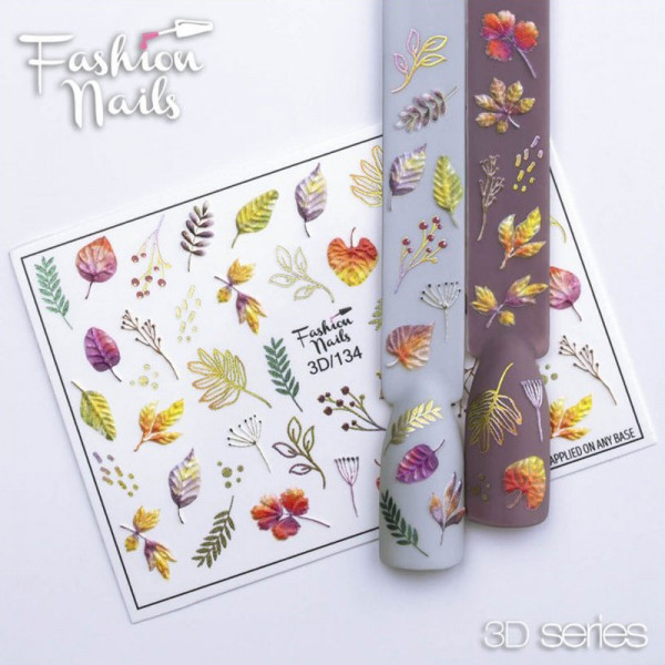 Blumen 3D Nail Slider 134 Fashion Nails