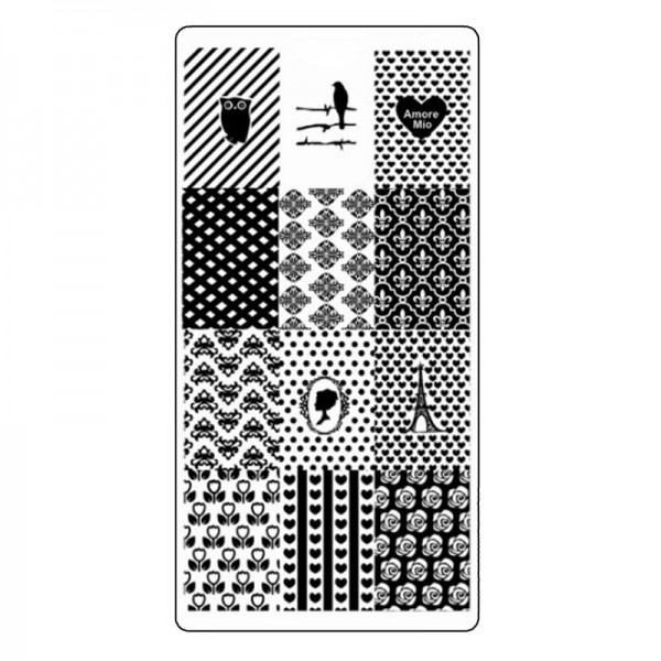 Stamping Schablone Vintage