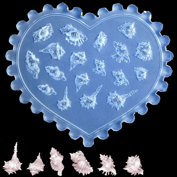 3D Silikon Form Muscheln