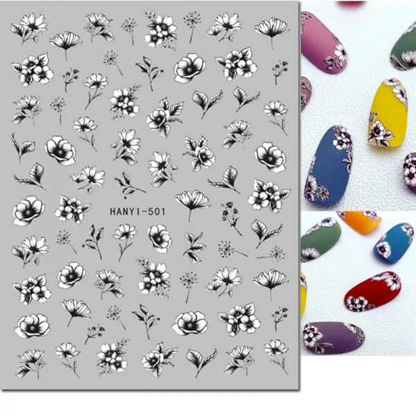 Nail Sticker Blumen 52
