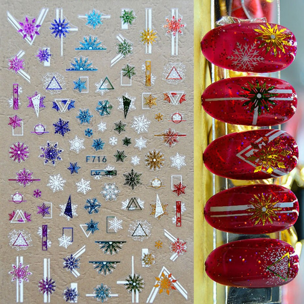 Xmas Nail Sticker für Weihnachten
