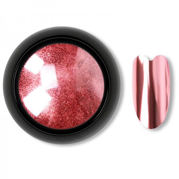 Chrome Shine Pigment nailart Effekt