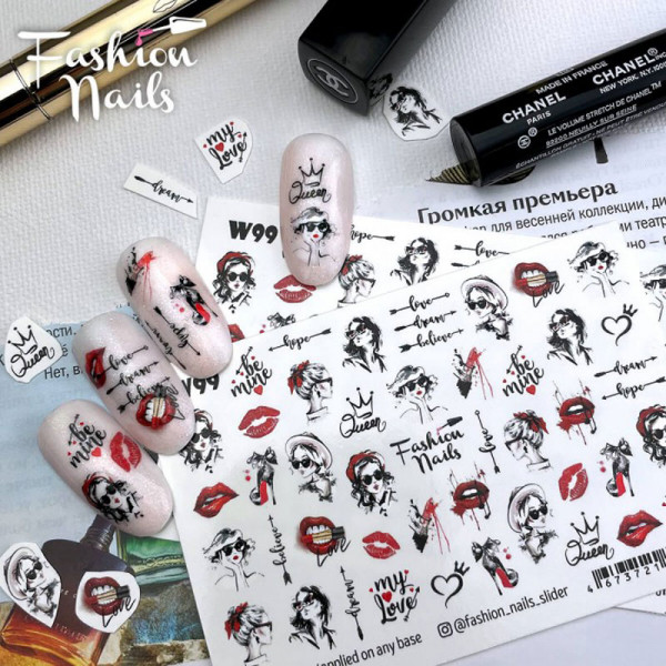 Mode Beauty Slider Fashion Nails