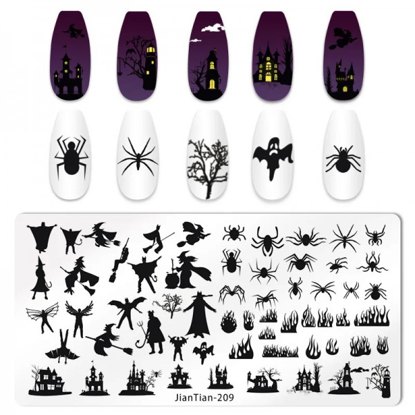 Stamping Schablone CJT-209 Halloween