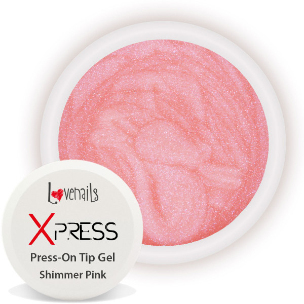 Glue Gel Shimmer Pink Glitzer