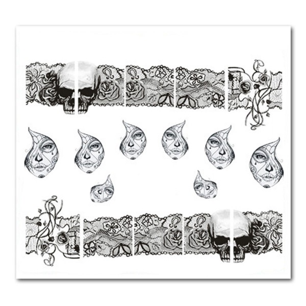 Nailart Tattoo La Catrina 12