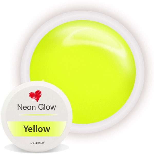 Neon Glow Farbgel Yellow gelb nailart