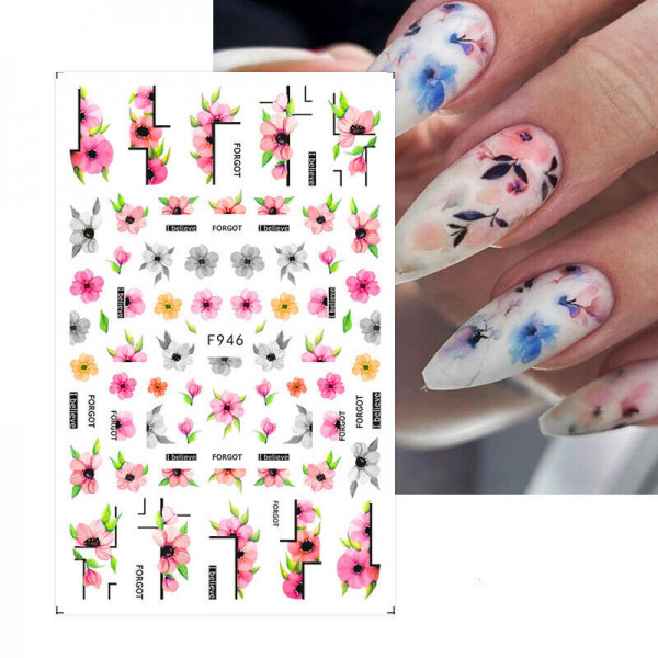 Blume Nail Sticker für Nageldesign