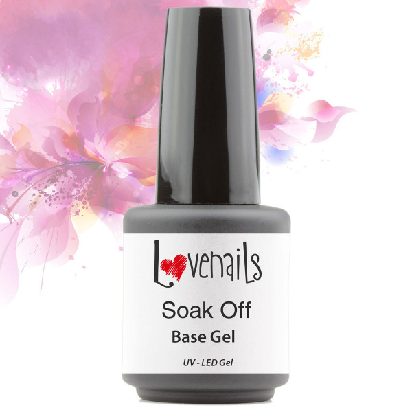 Soak Off Base Gel 15ml Pinselflasche