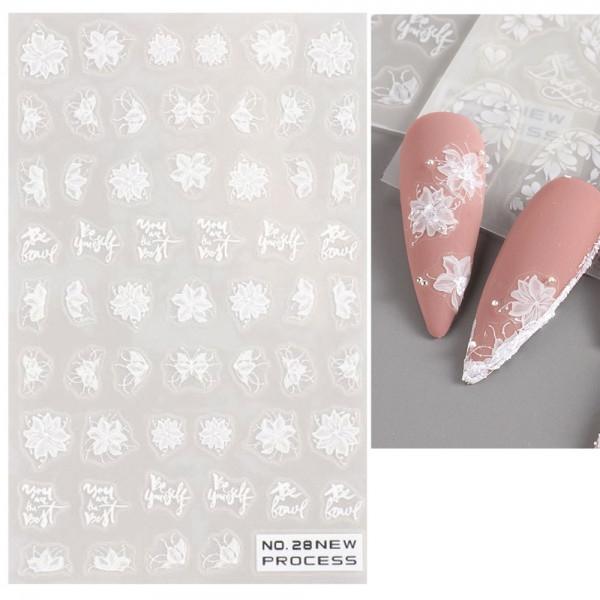 Blumen Nail Sticker für Nageldesign