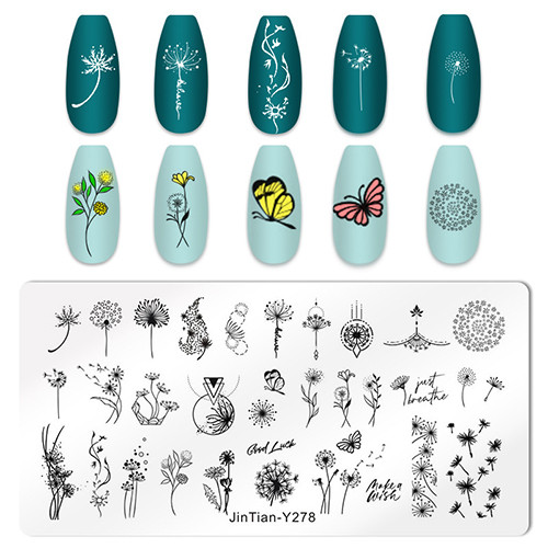 Stamping Schablone PY-J061 Pusteblume