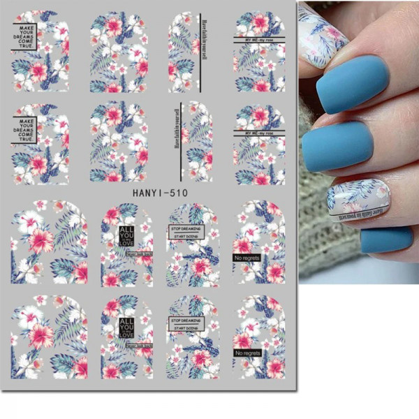 Nail Sticker Frühling nailart