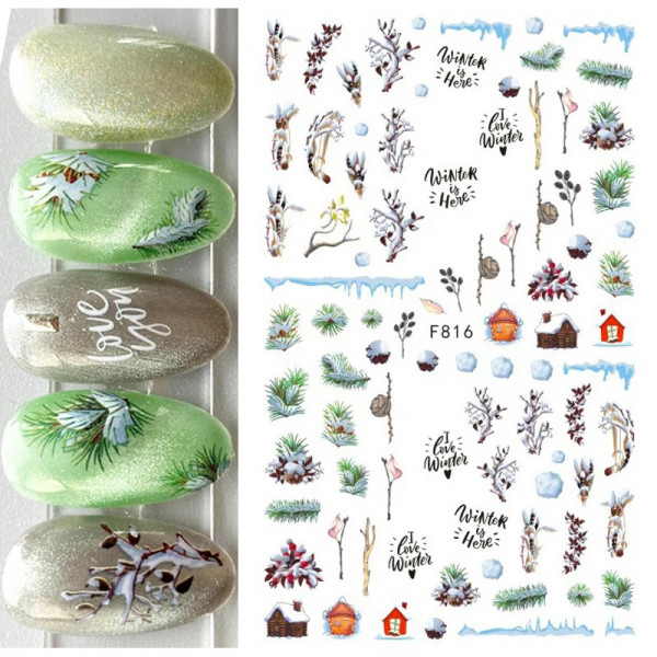 Nail Sticker Winter 10