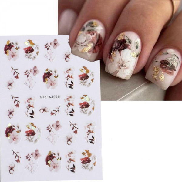 Blume Nail Sticker für Nageldesign