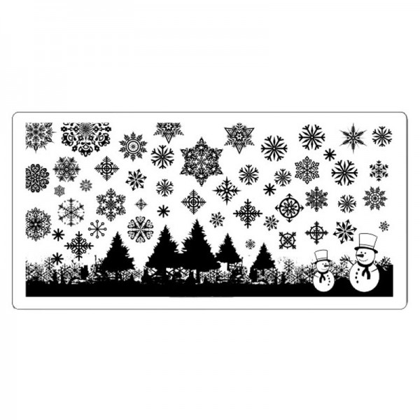 Stamping Schablone Xmas 6