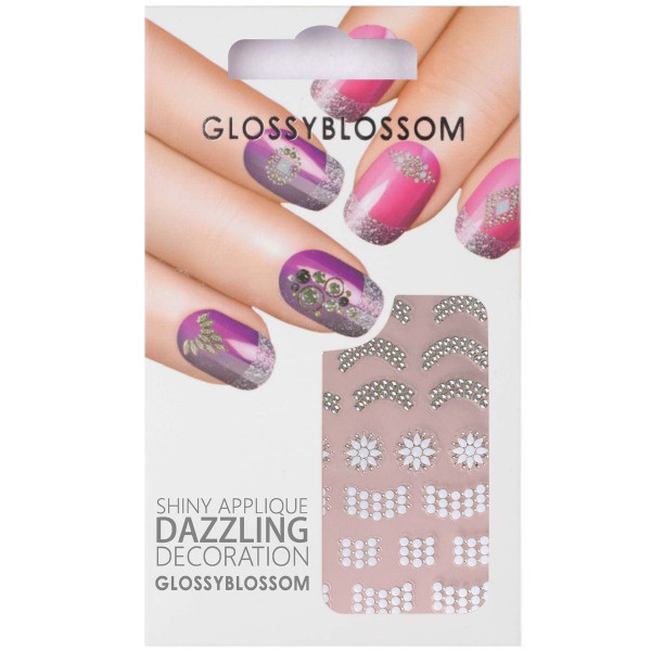 Glossy Blossom Nail Sticker 26 french spitze