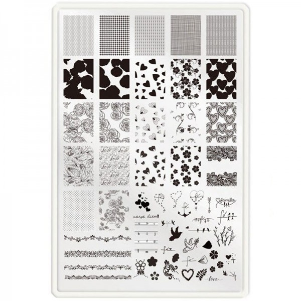 XXL Stamping Schablone Love 2