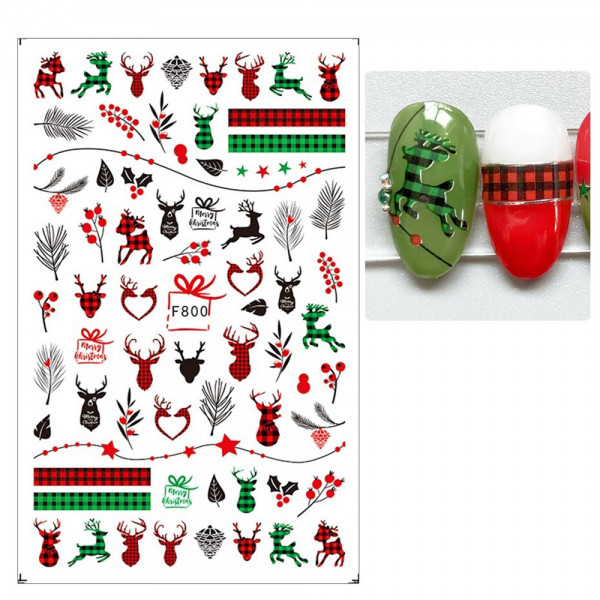 Xmas Nail Sticker für Weihnachten